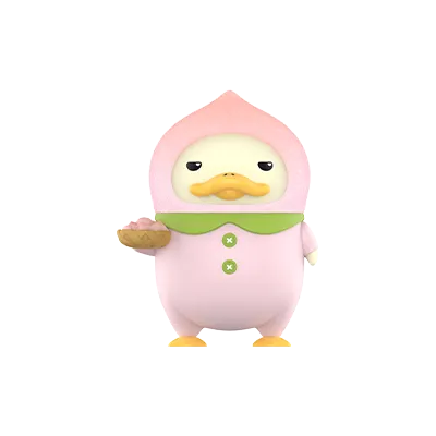 DUCKOO FARM Peach figure collectible from Pop Mart series