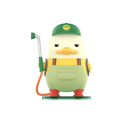 DUCKOO FARM Sprayer figure collectible from Pop Mart series