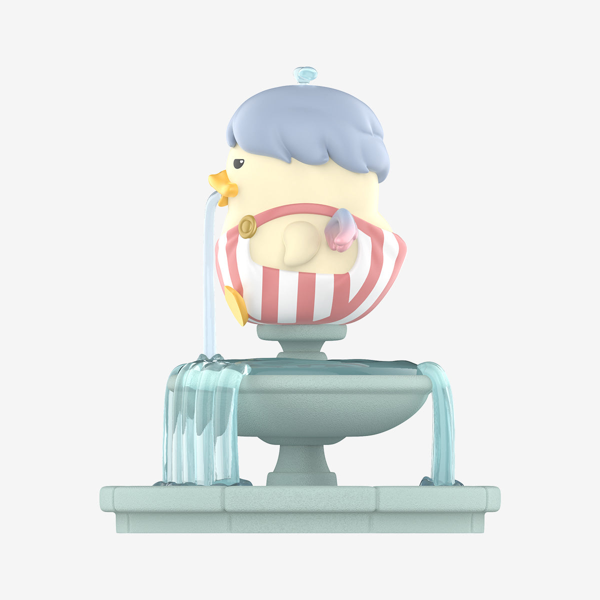 Left side view of Pop Mart DUCKOO FOUNTAIN Comic Con Limited Figure