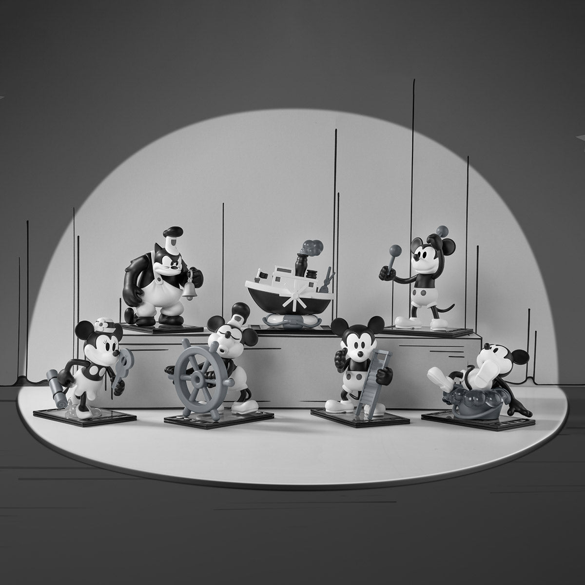 Disney Steamboat Willie Series all collectible characters
