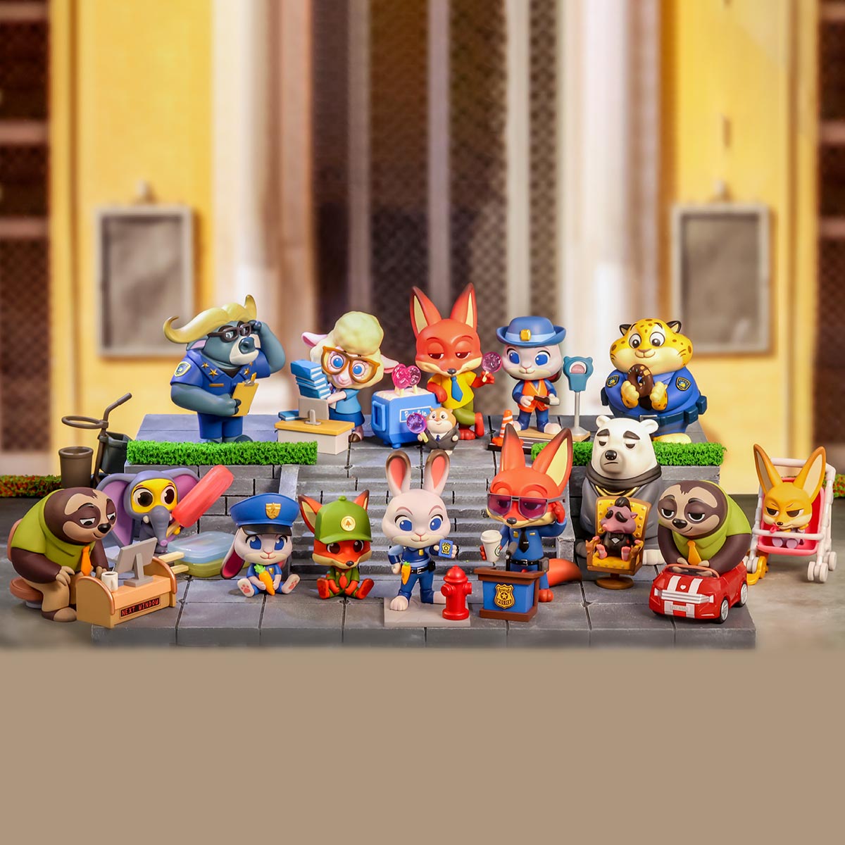 Disney Zootopia Series Figures all characters lineup
