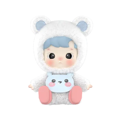 HACIPUPU Snuggle With You Series Growling Polar Bear Figure