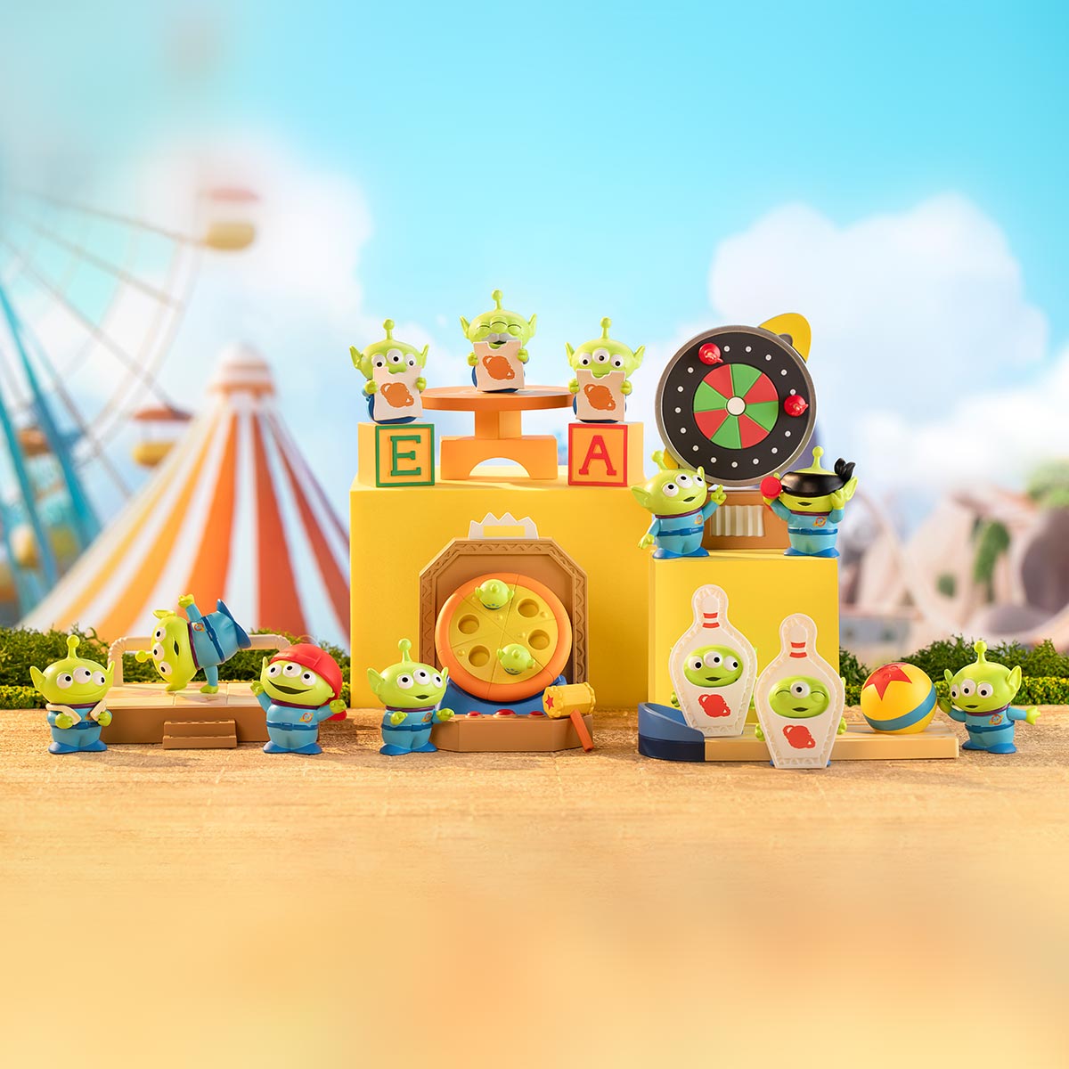 Pixar Alien Party Games Series Scene Sets all characters lineup