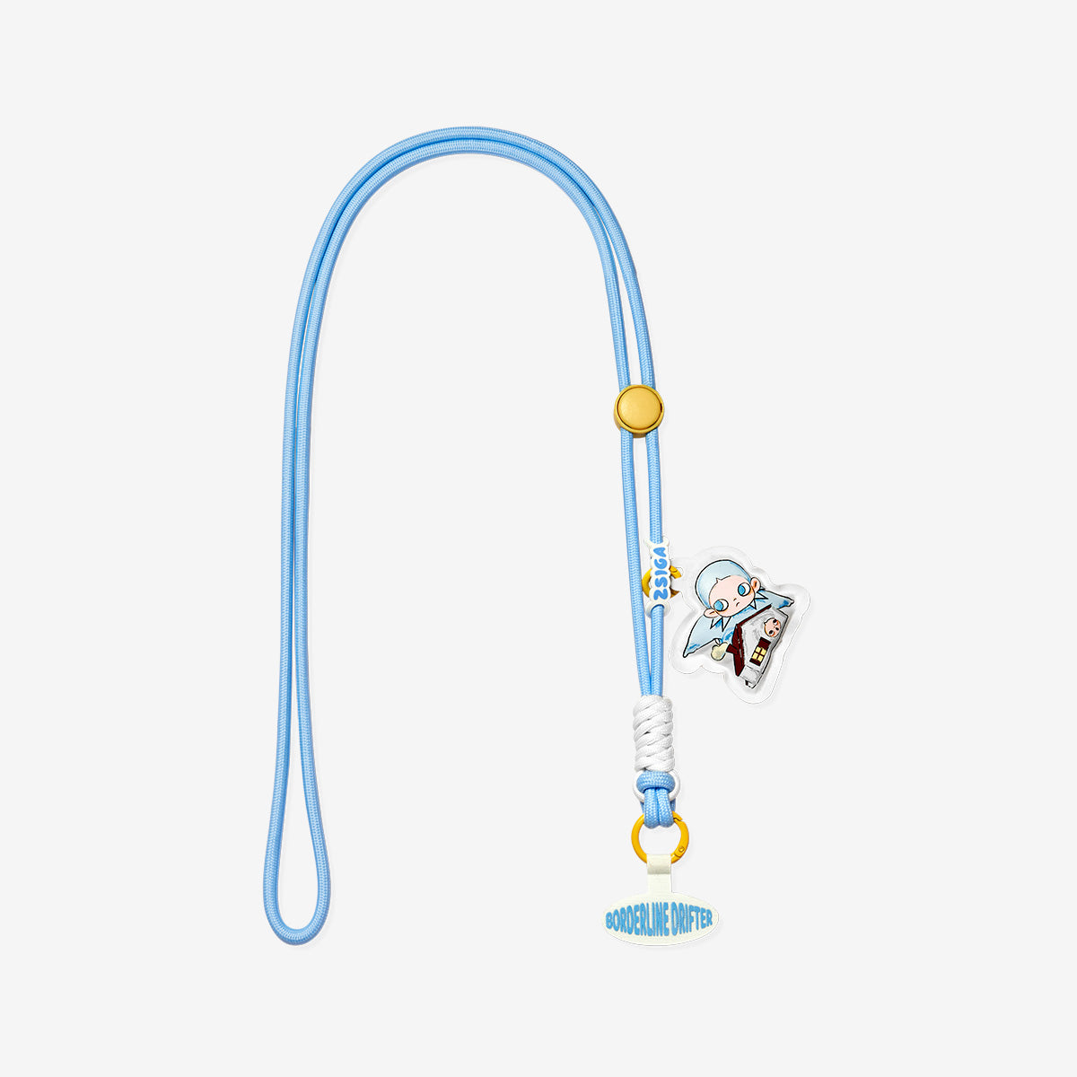 Zsiga Borderline Drifter Series Bird Above the Rooftop Phone Charm