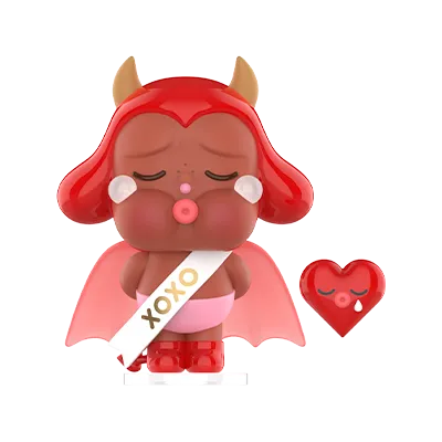 Pop Mart CRYBABY Crying For Love Series Figures Kiss Kiss Devil Version