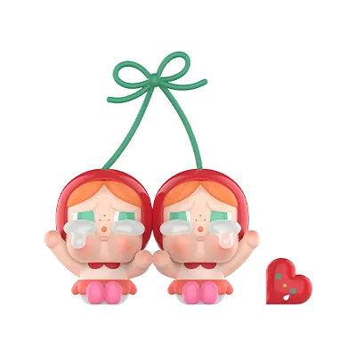 Pop Mart CRYBABY Crying For Love Series Figures Love You Cherry Much