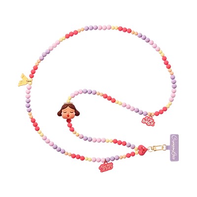 Pop Mart CRYBABY Crying For Love Series Phone Charm Kiss Kiss Angel Version