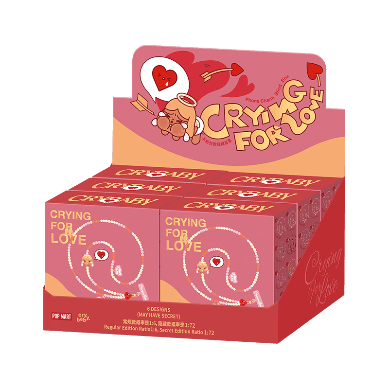 Pop Mart CRYBABY Crying For Love Series Phone Charm Blind Box whole set