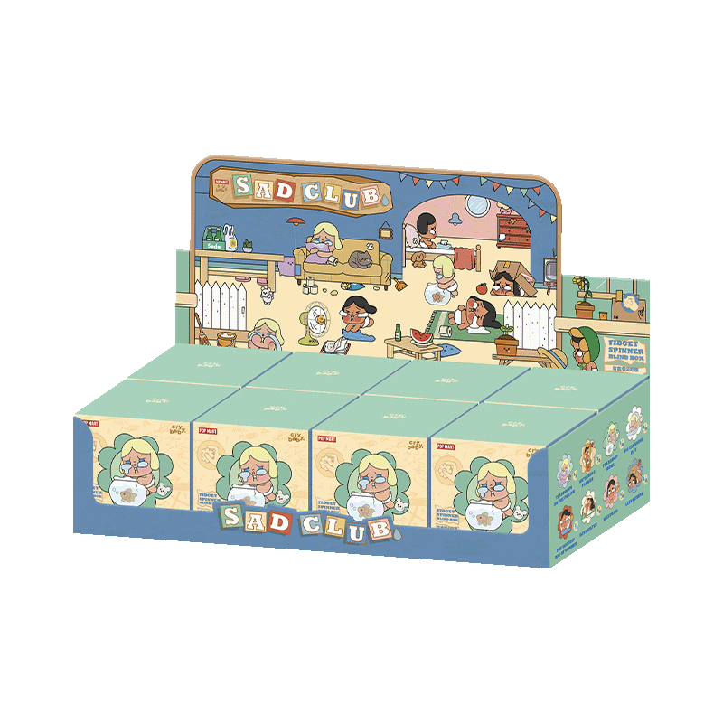 Pop Mart CRYBABY Sad Club Series Fidget Spinner Blind Box full set big box