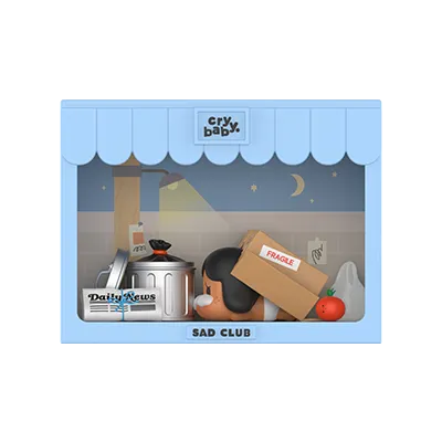 Pop Mart CRYBABY Sad Club Series Scene Sets Left Behind scene