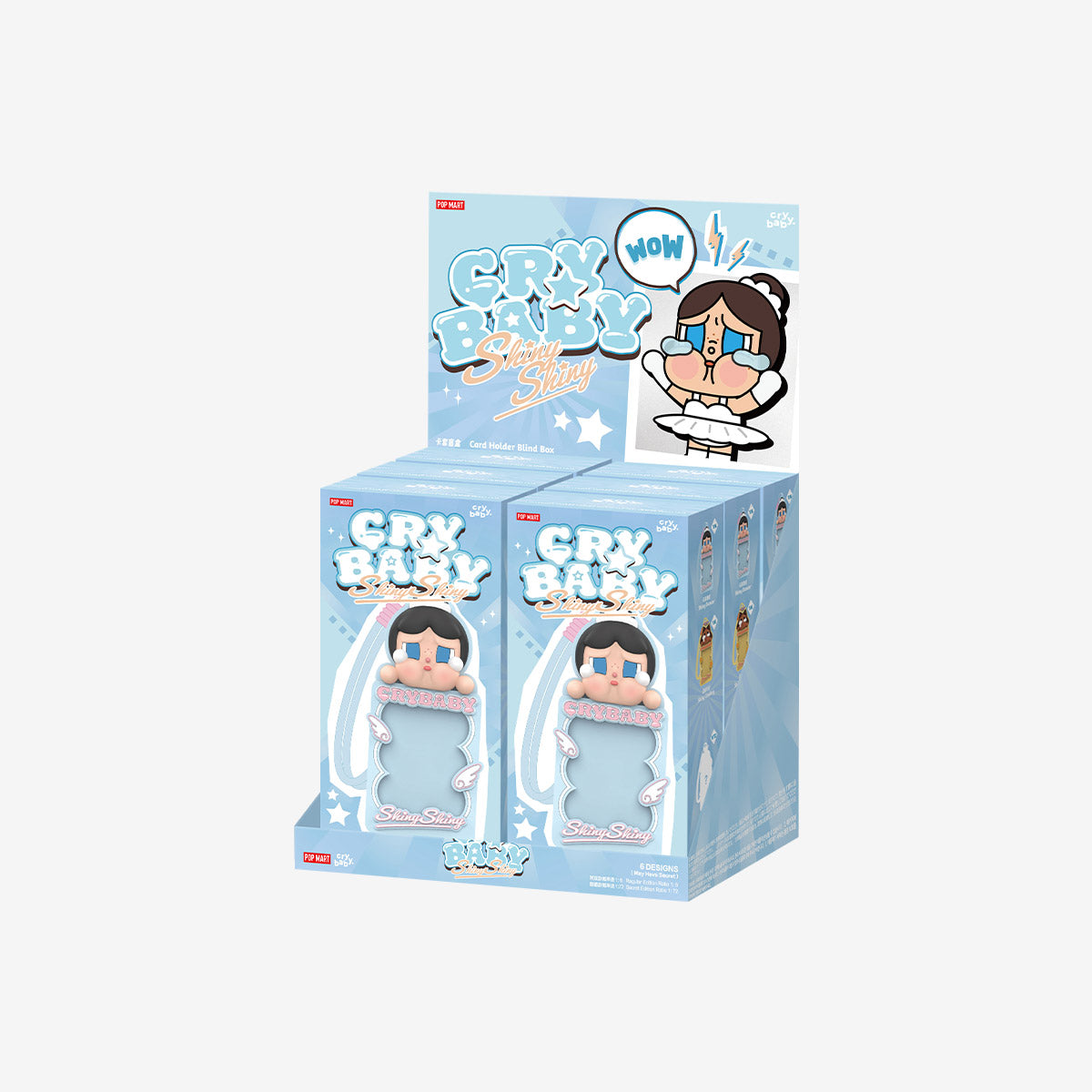 Pop Mart CRYBABY Shiny Shiny Series Card Holder Blind Box full set big box