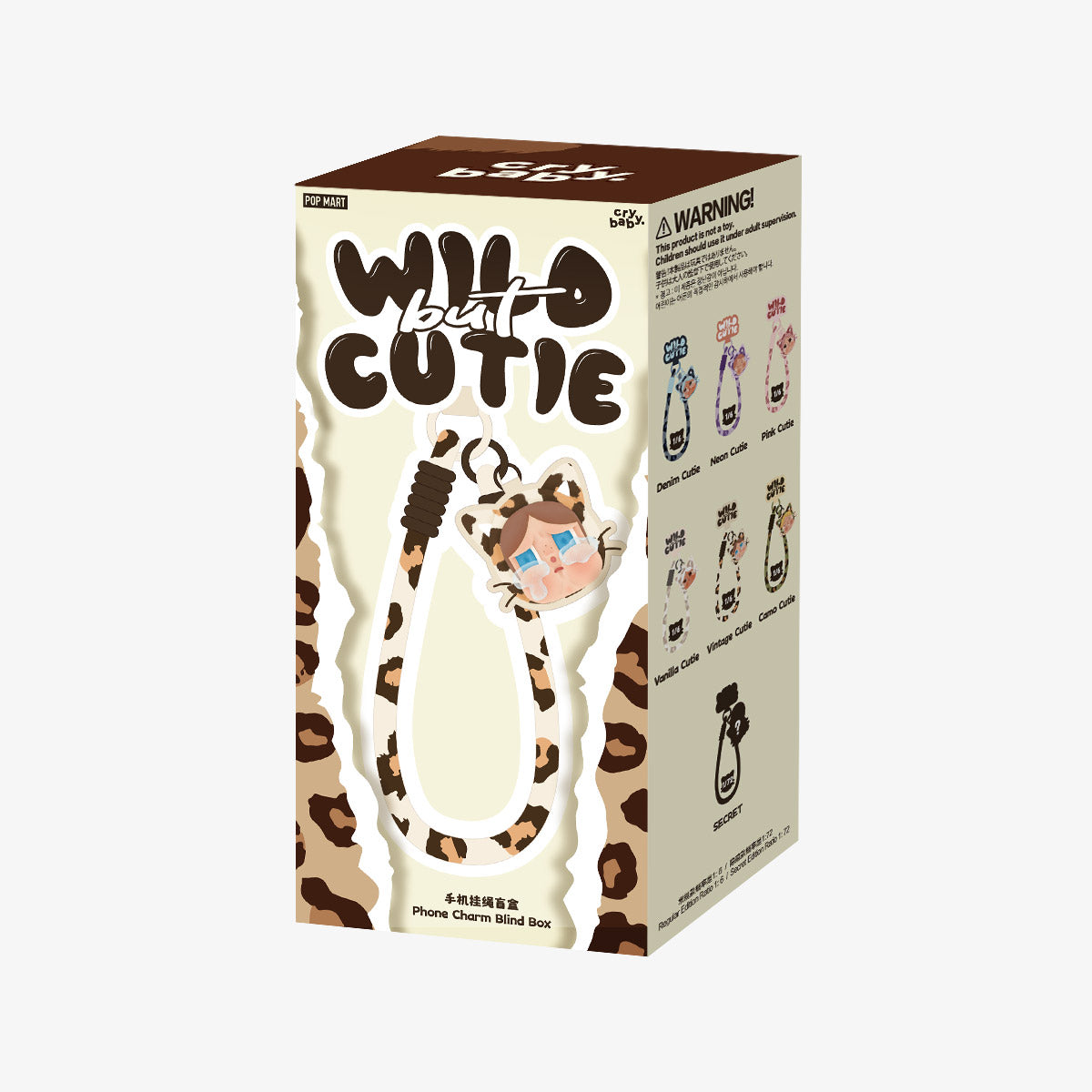 Pop Mart CRYBABY Wild but Cutie Series Phone Charm Blind Box single mini box