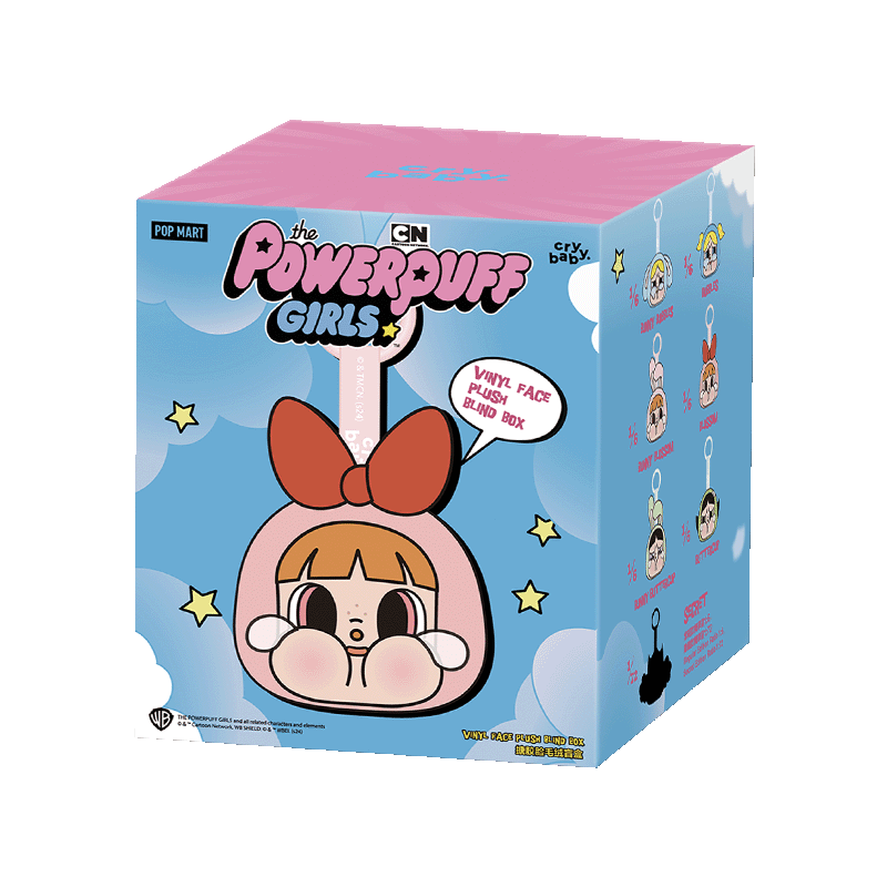 Pop Mart CRYBABY × Powerpuff Girls Series Vinyl Face Plush Blind Box mini box