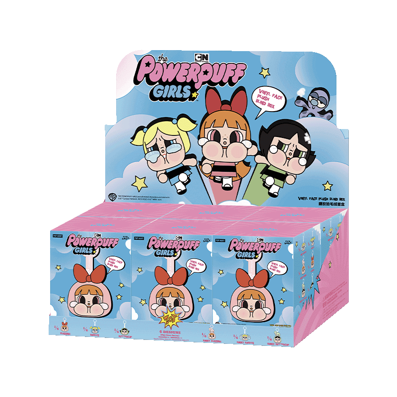 Pop Mart CRYBABY × Powerpuff Girls Series Vinyl Face Plush Blind Box whole set