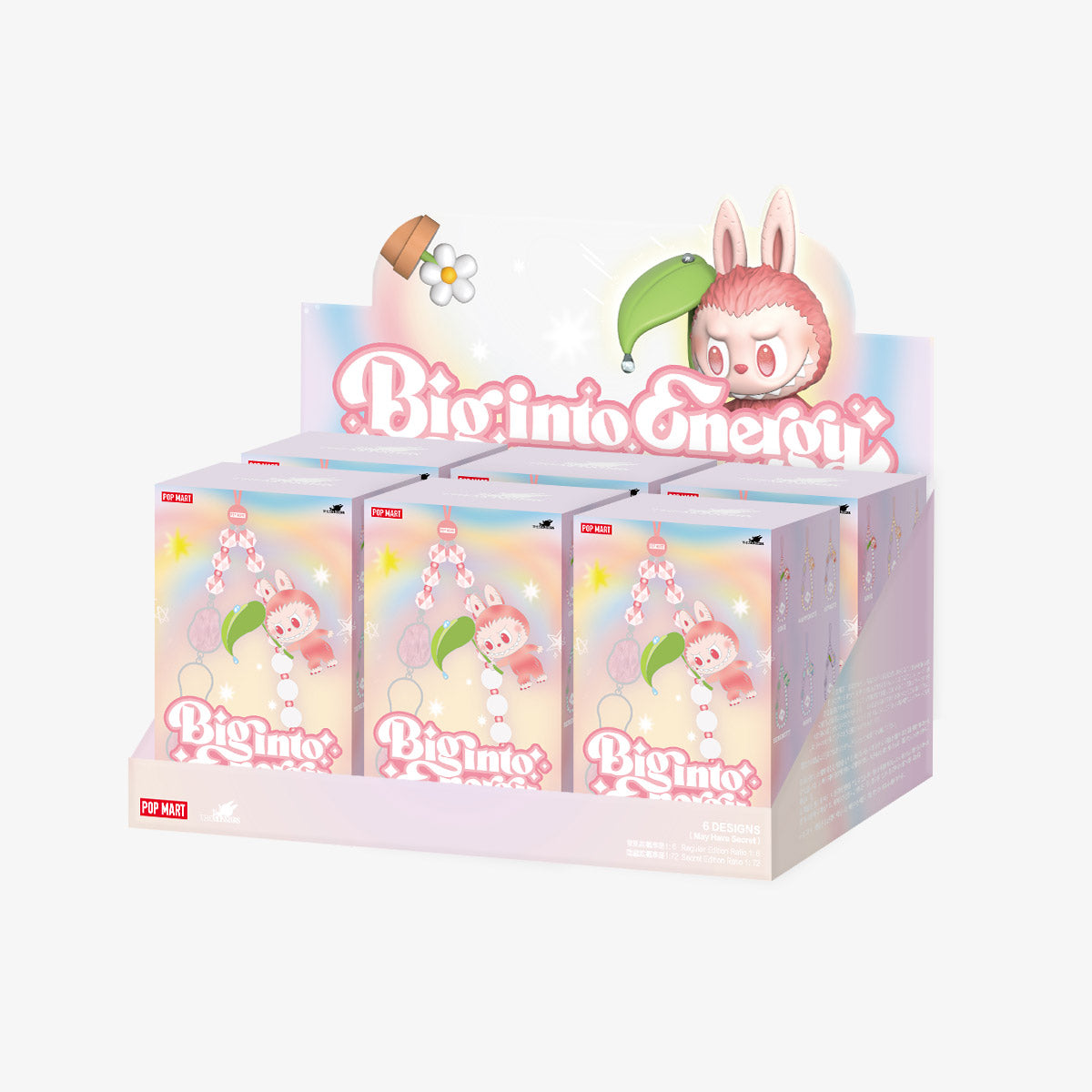 Pop Mart Labubu Big into Energy Series phone charm blind box wholeset full collection display