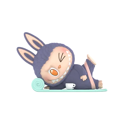 Pop Mart Labubu Lazy Yoga Series blind box figure Americano collectible