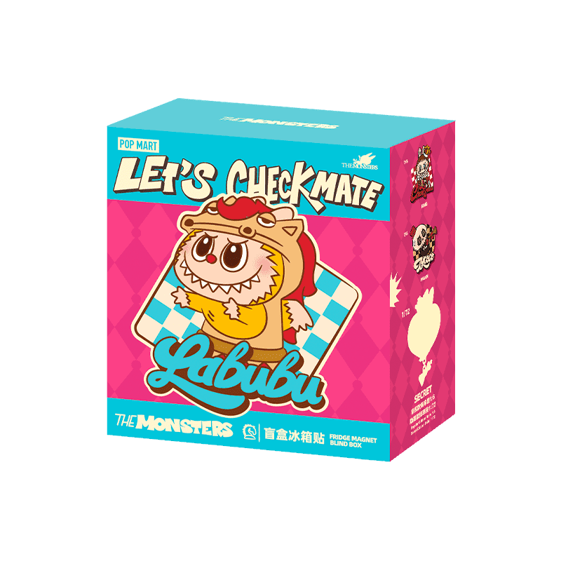 Pop Mart Labubu Let’s Checkmate Series fridge magnet blind box single packaging