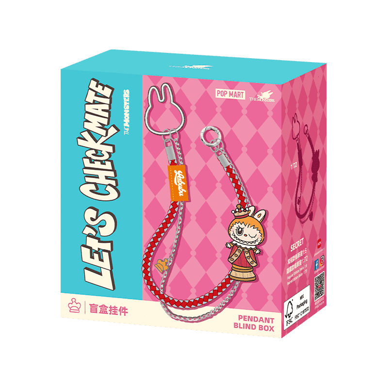 Pop Mart Labubu Let’s Checkmate Series pendant blind box single packaging