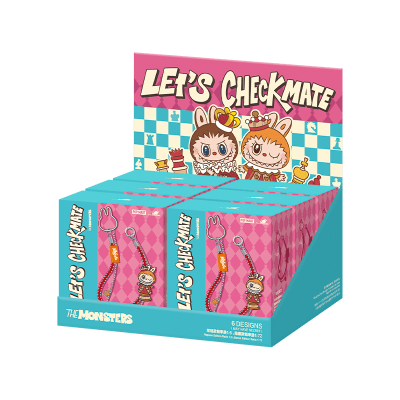 Pop Mart Labubu Let’s Checkmate Series pendant blind box wholeset full collection display