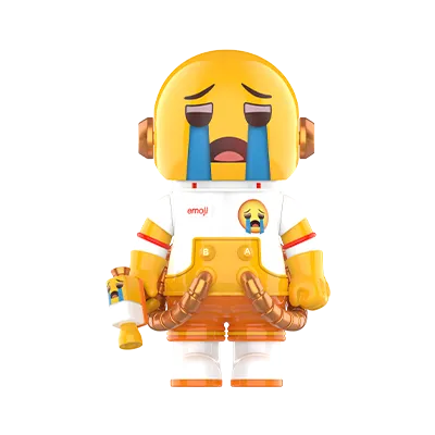 MEGA SPACE MOLLY 100% × emoji™ Series “55555” edition collectible toy figure
