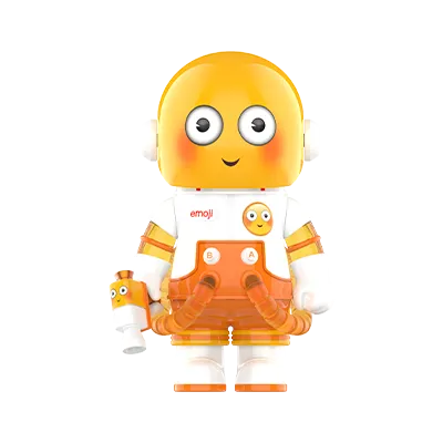 MEGA SPACE MOLLY 100% × emoji™ Series Confession edition collectible toy