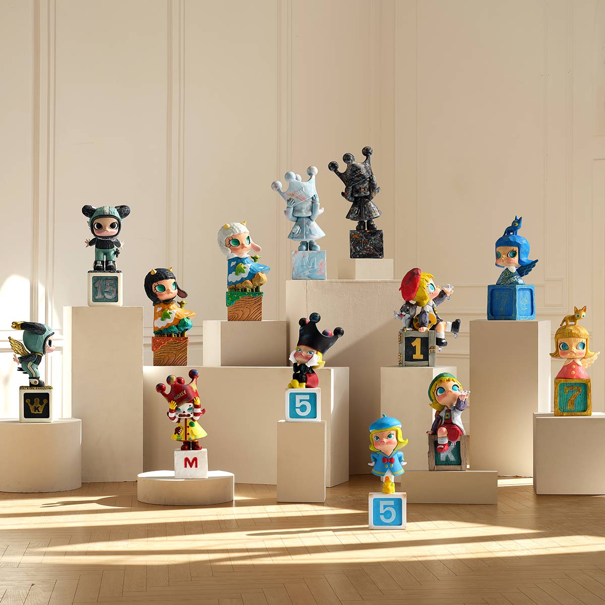 All character figures from MOLLY Anniversary Statues Classical Retro 2 Series