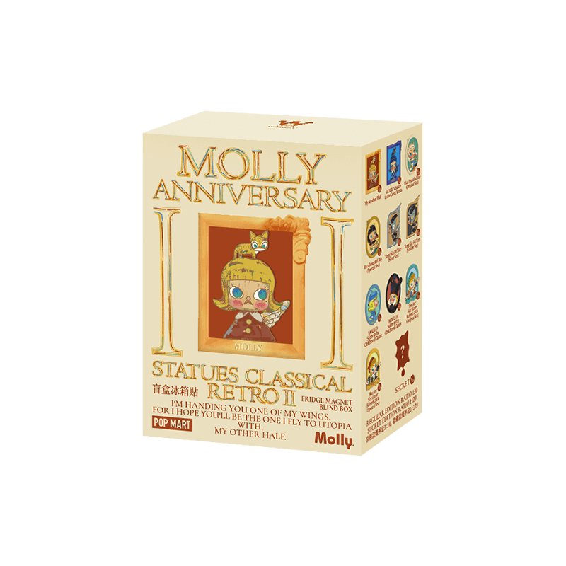 MOLLY Anniversary Statues Classical Retro 2 Series-Fridge Magnet Blind Box