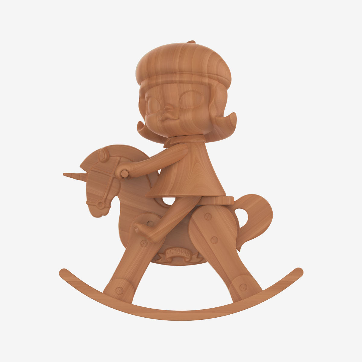 MOLLY Anniversary Statues Classical Retro Series – Molly & Unicorn wooden version