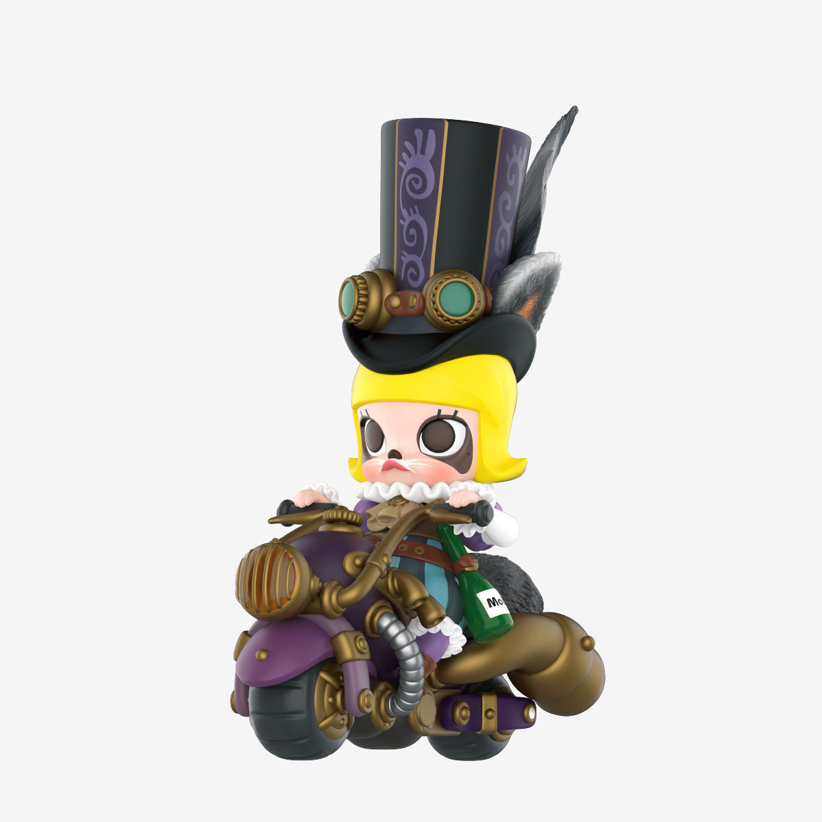 MOLLY Steam Punk Animal Bike Series – Raccoon with steampunk bike