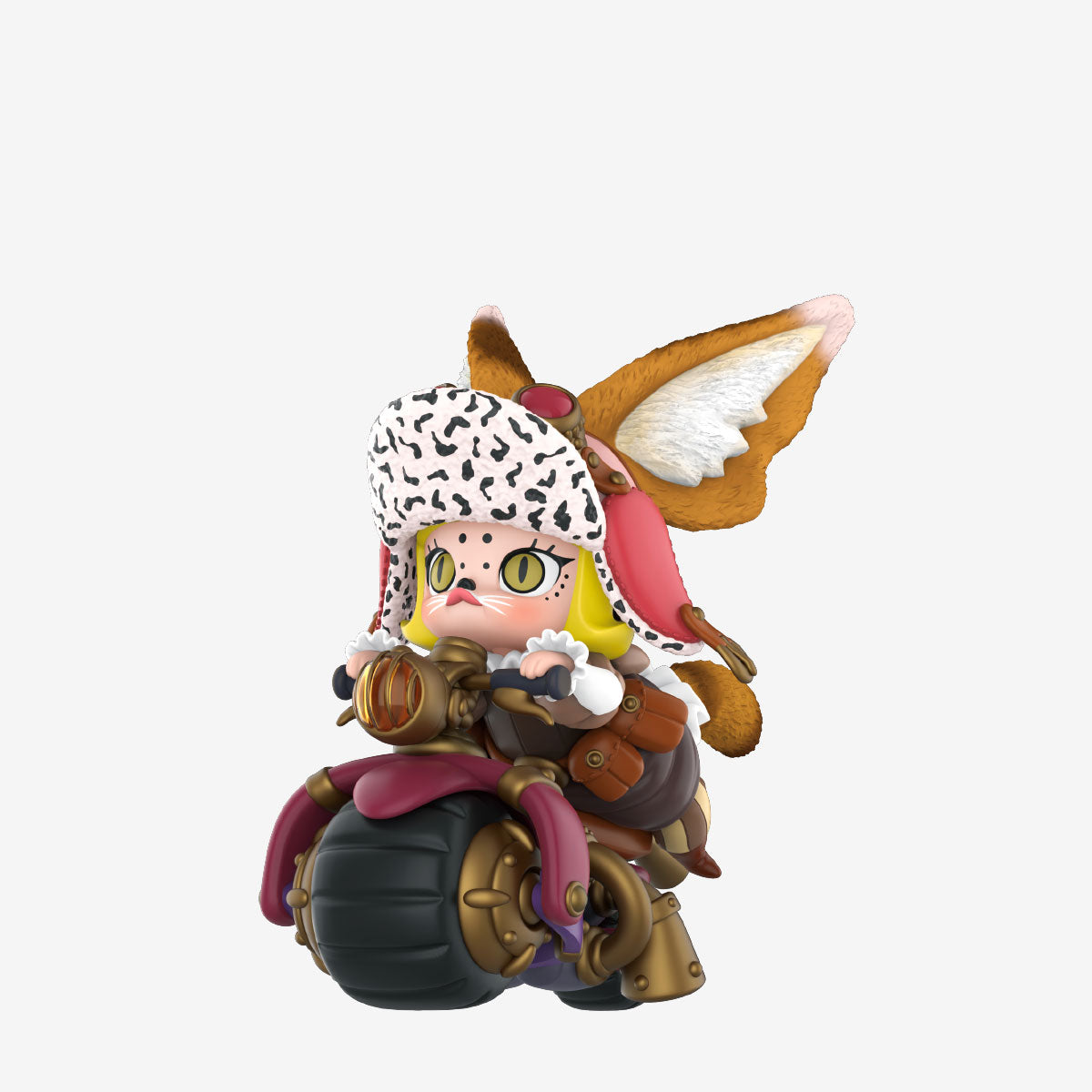 MOLLY Steam Punk Animal Bike Series – Serval Cat with steampunk bike