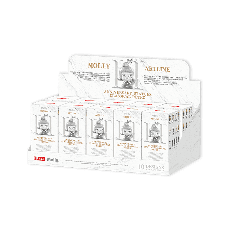 Complete set of MOLLY Anniversary Statues Classical Retro 2 Series collectible figures