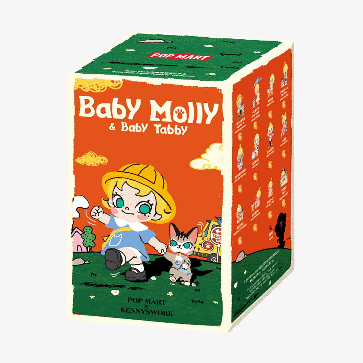 POP MART Baby Molly & Baby Tabby Series Figures blind box packaging
