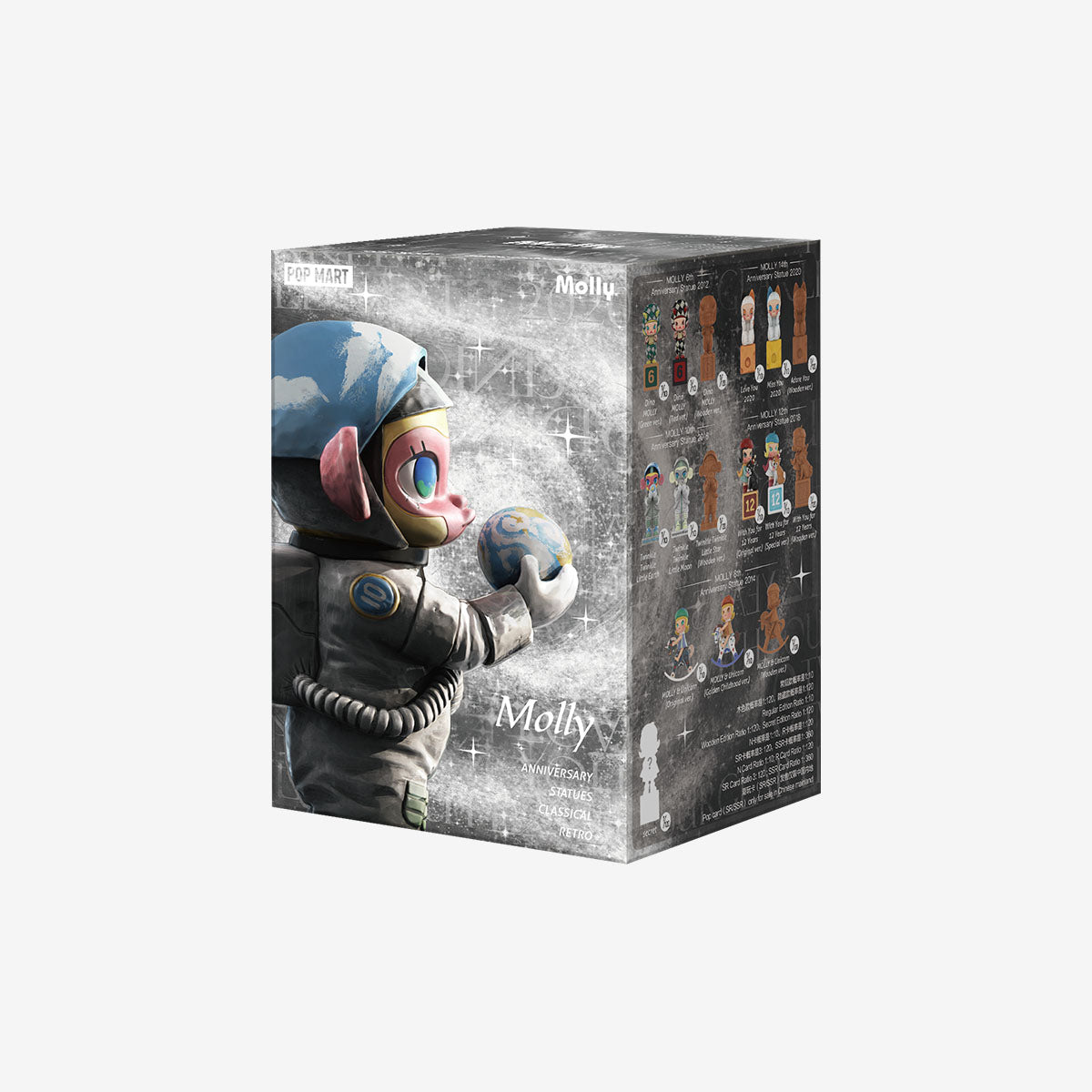 Single box of MOLLY Anniversary Statues Classical Retro Series collectible figures