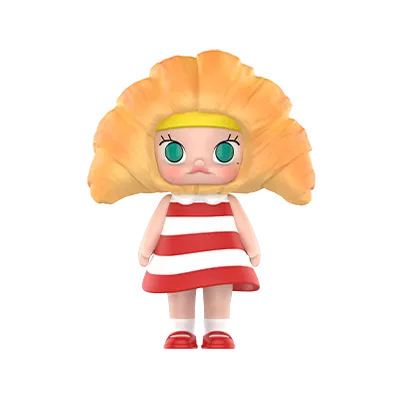 POP MART MOLLY Carb-Lover Series Croissant Balaclava food-inspired figure