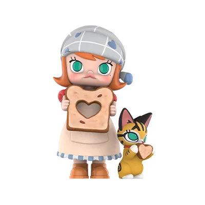 POP MART MOLLY Carb-Lover Series Heart to Heart Toast figure