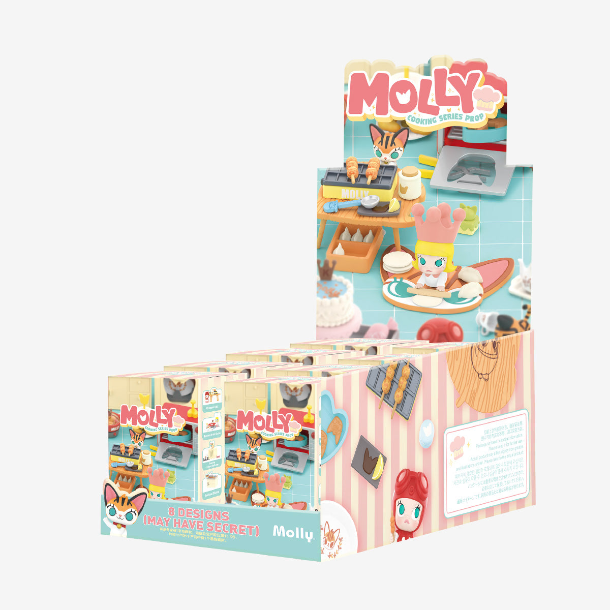 Complete set of MOLLY Cooking Series collectible figures