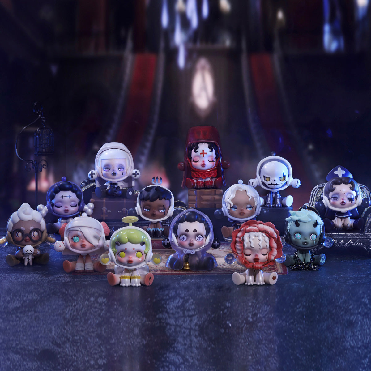 Pop Mart SKULLPANDA Ancient Castle Series all characters lineup