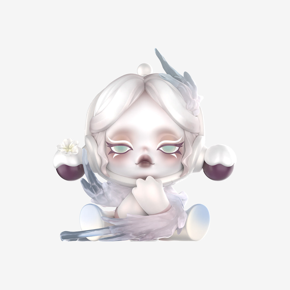 Pop Mart SKULLPANDA The Ink Plum Blossom Series The Snow figure