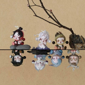 Pop Mart SKULLPANDA The Ink Plum Blossom Series Under Tree figure