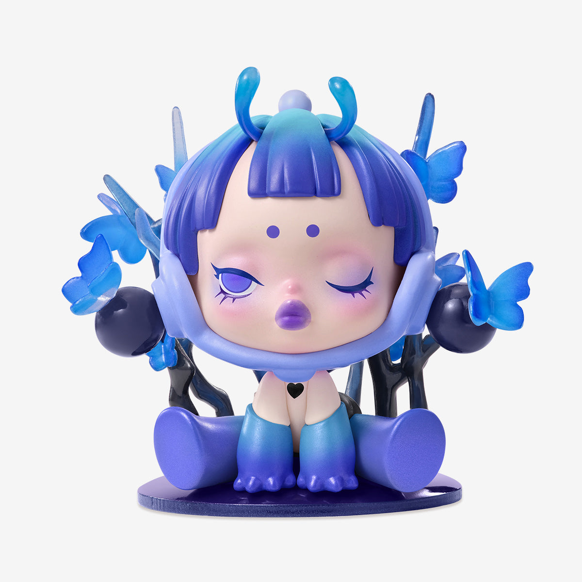 Pop Mart SKULLPANDA The Mare of Animals Series The Blue Morpho figure