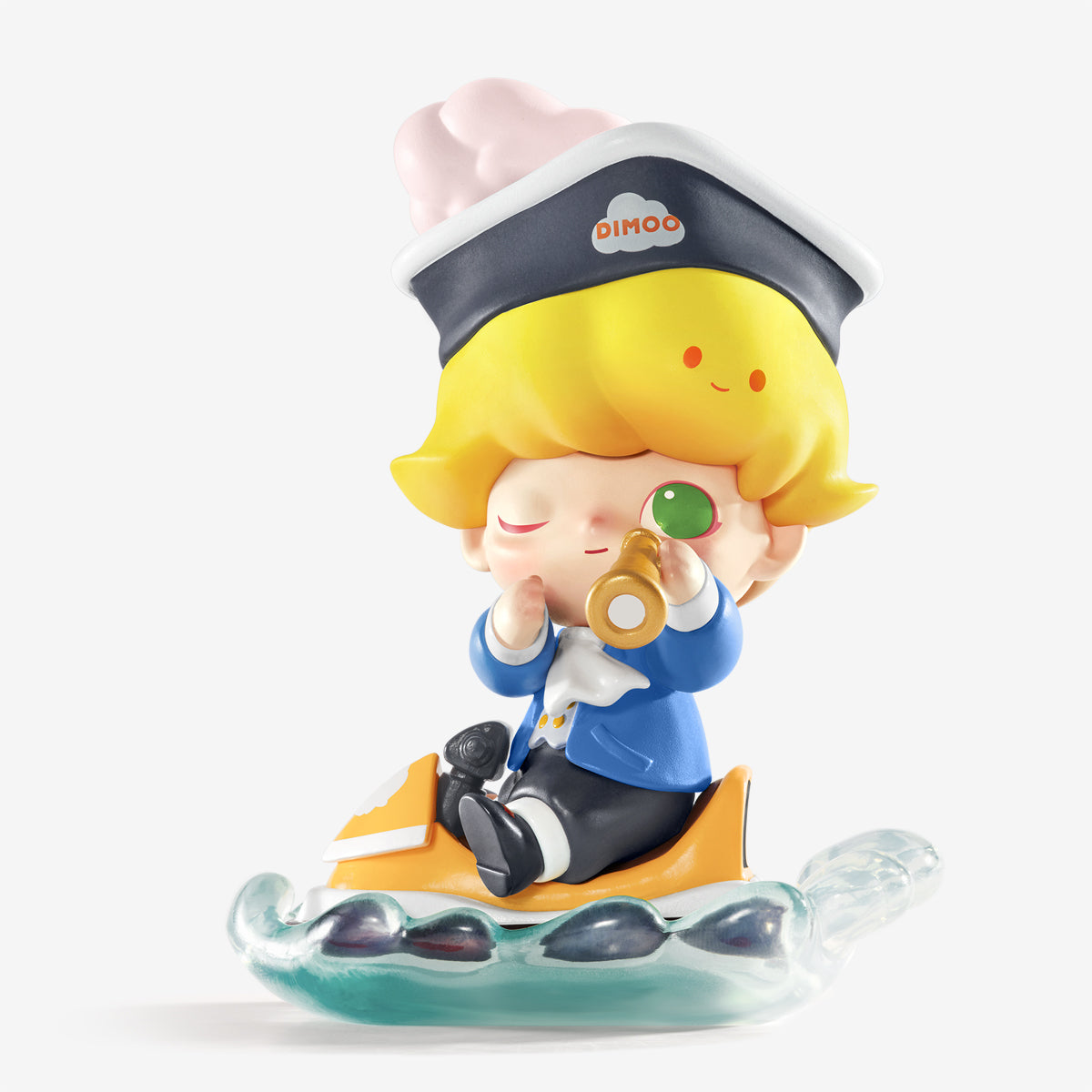 DIMOO Time Machine Series A Navigator in a Motorboat Figure