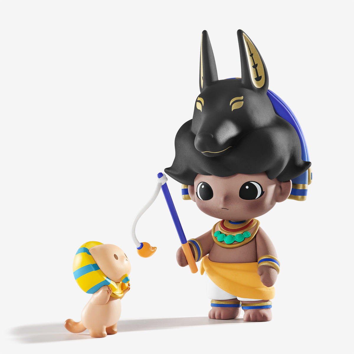 DIMOO Time Machine Series Anubis Cat Teaser Stick Figure