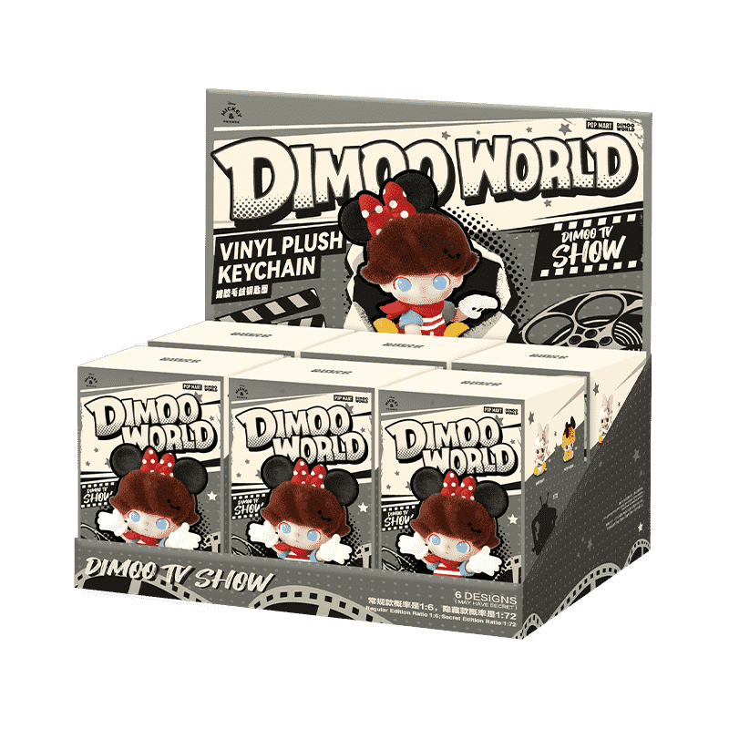 DIMOO WORLD × DISNEY Series-Vinyl Plush Keychain