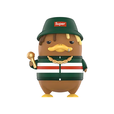 DUCKOO Music Festival Hip Hop figure in trendy streetwear and cap