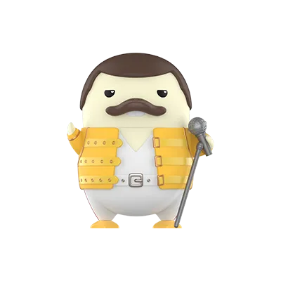 DUCKOO Music Festival Rock figure dressed as a rock performer