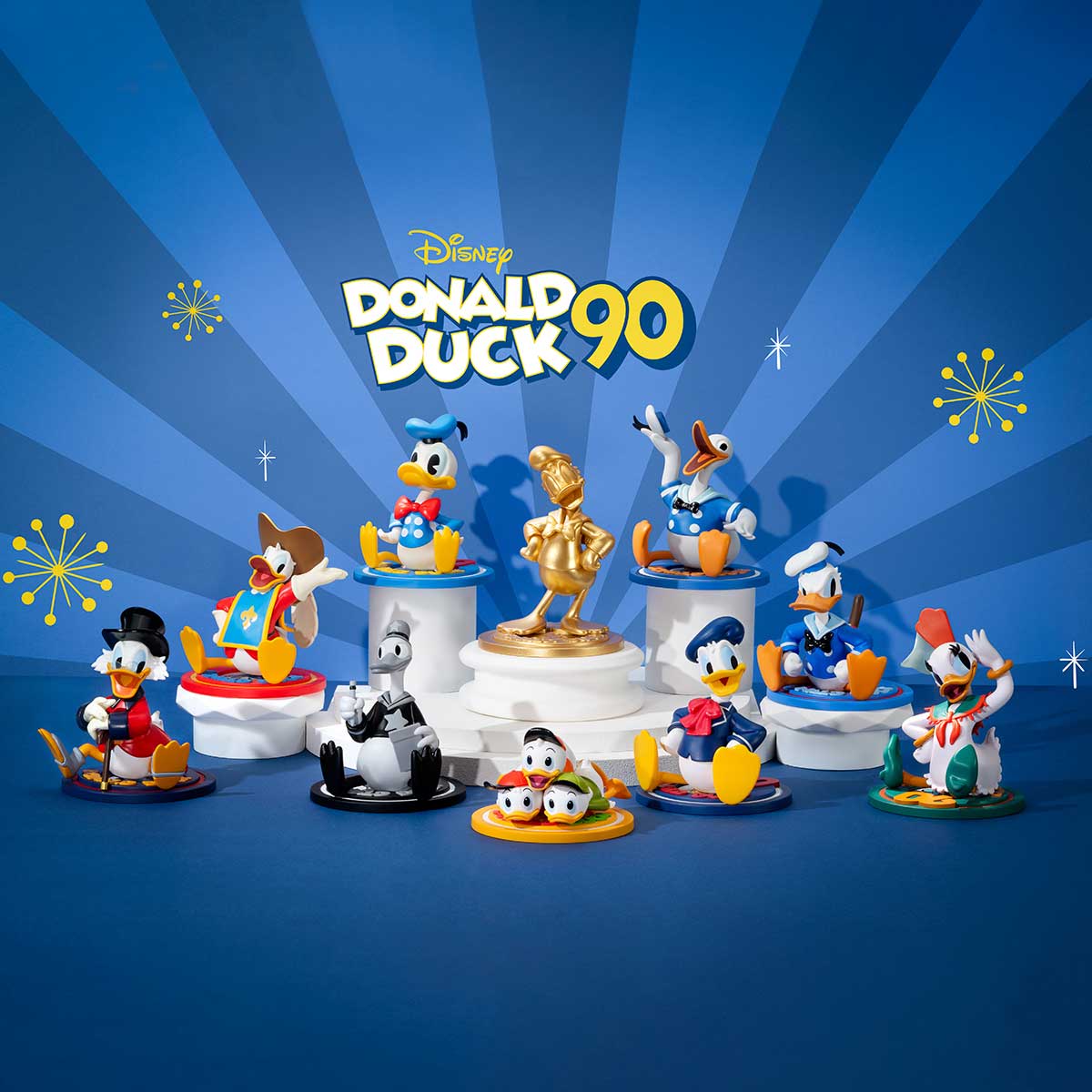 Disney Donald Duck 90th Anniversary all characters collectible set