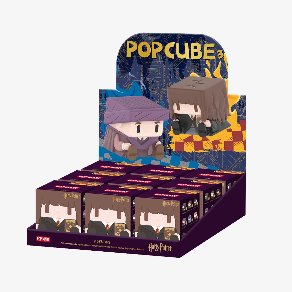 Complete Pop Mart Harry Potter POP CUBE-3 Series collectible figure set