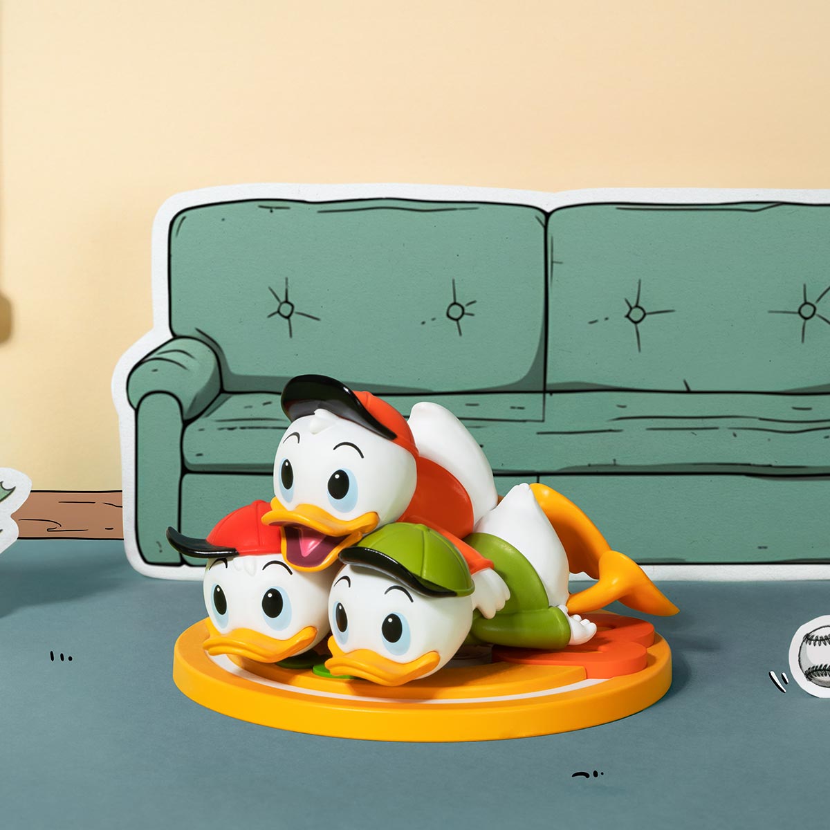 Disney Donald Duck 1938 Huey, Dewey, and Louie from Donald’s Nephews