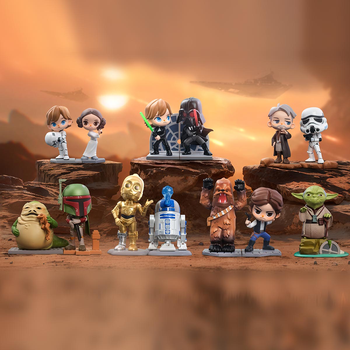 Star Wars Series Figures all characters set