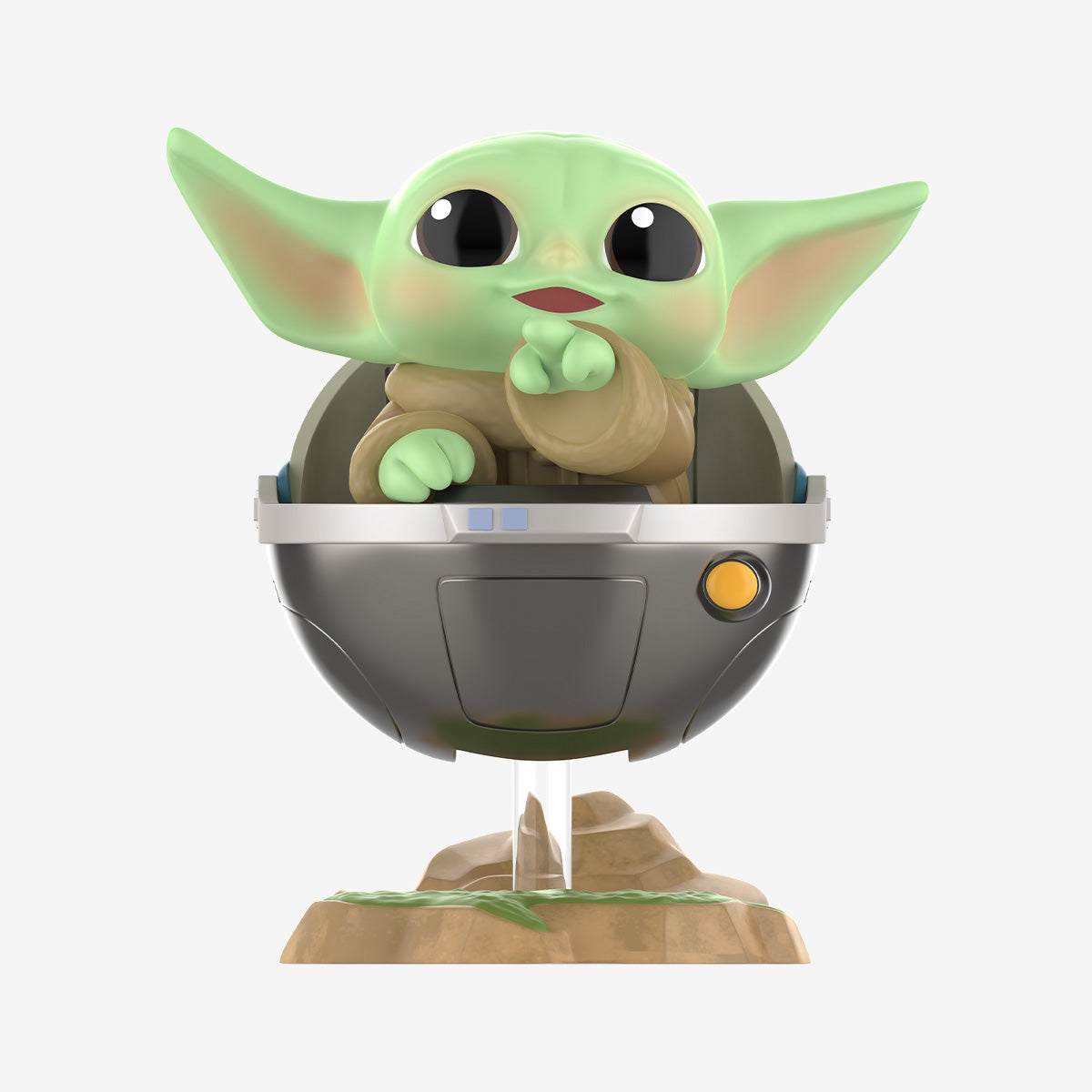 Grogu in floating pram collectible figure Mandalorian Series